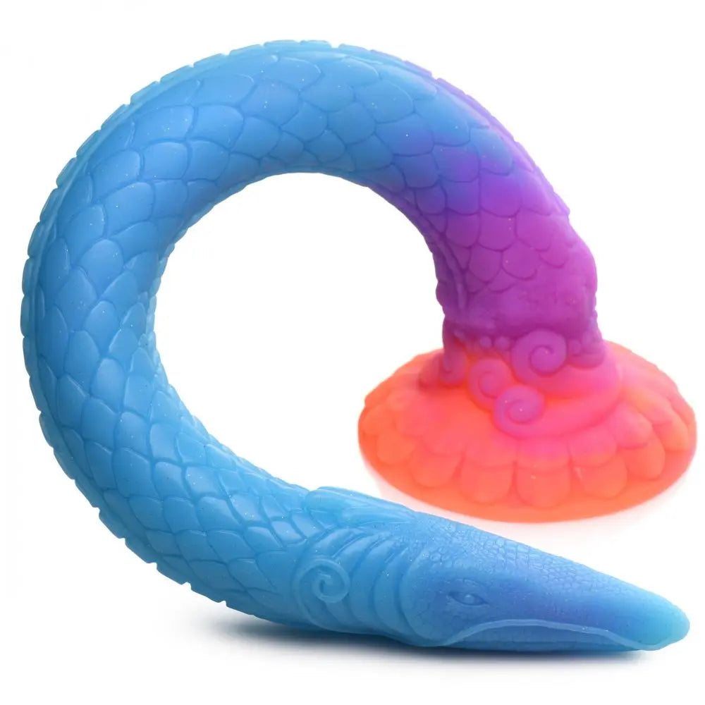 Makara Glow-in-the-Dark Silicone Snake Dildo  Dildos