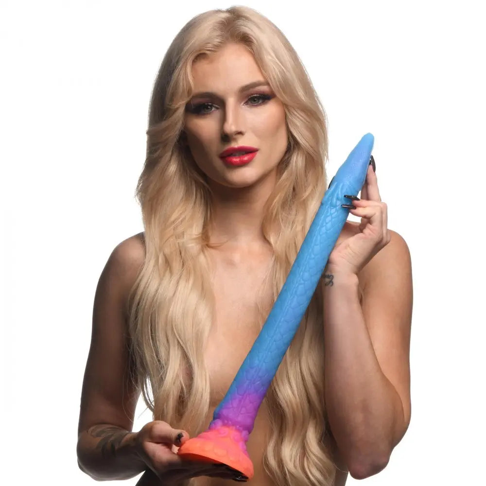 Makara Glow-in-the-Dark Silicone Snake Dildo Body Safe Dildos