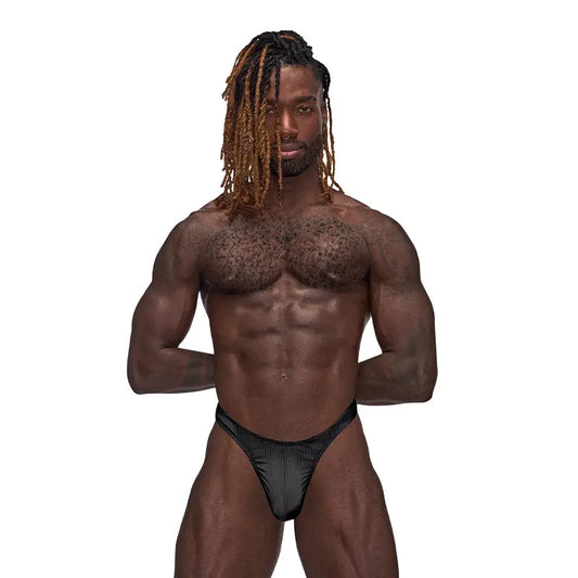 Male Power Barely There Bong Thong Black S/M  Men - Underwear