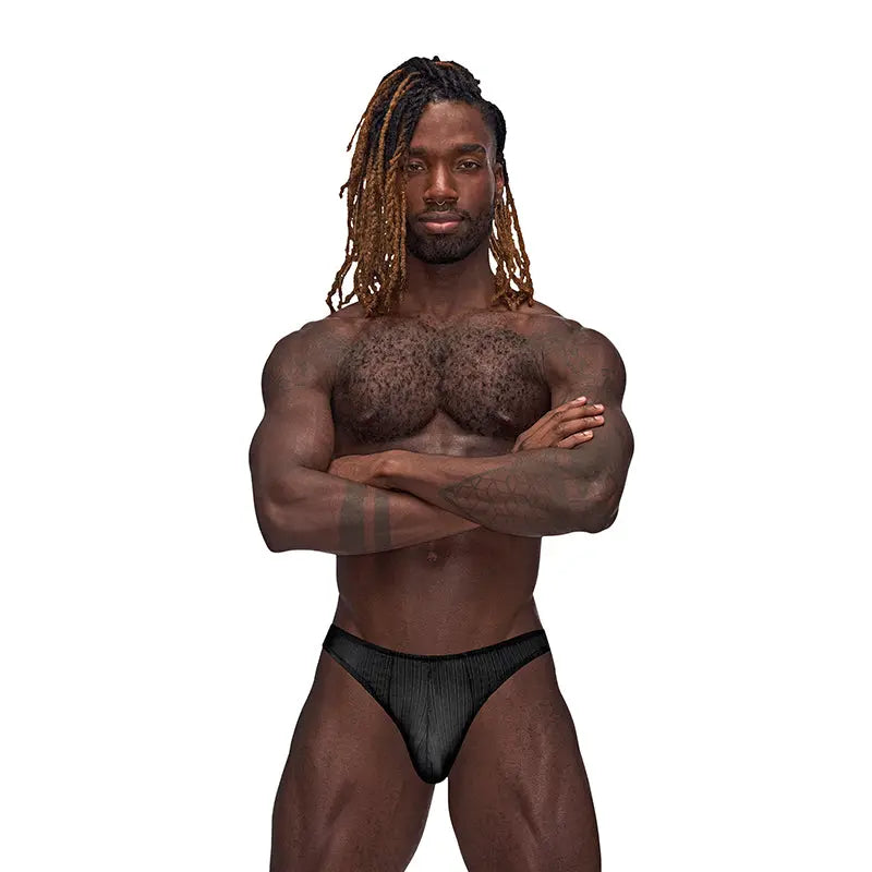 Male Power Barely There Moonshine Black S/M  Men - Underwear