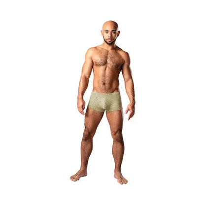Male Power Cabana Banana Mini Short Yellow/Grey L  Men - Underwear