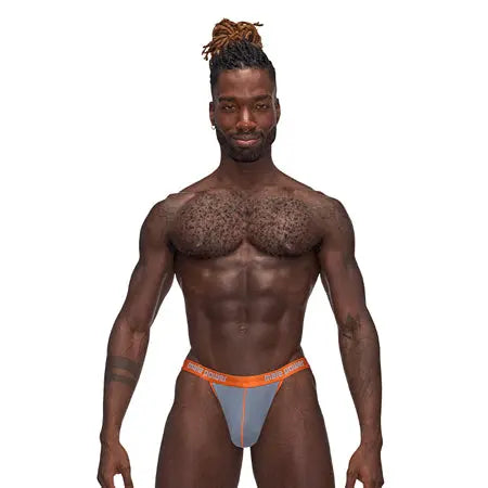 Male Power Casanova Uplift Thong Gray L/XL  Men - Underwear