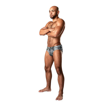 Male Power Dirty Denim Bikini Denim Print XL  Men - Underwear