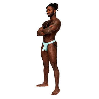 Male Power Easy Breezy Jock Sleeve Aqua S/M  Men - Underwear