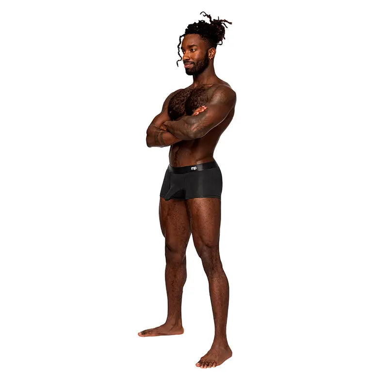 Male Power Easy Breezy Mini Short Sleeve Black XL  Men - Underwear