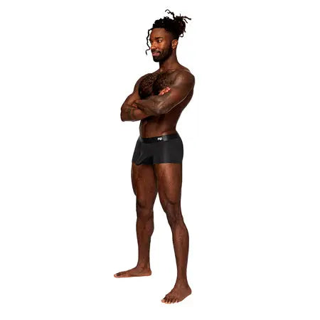 Male Power Easy Breezy Mini Short Sleeve Black XL  Men - Underwear