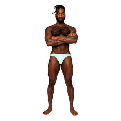 Male Power Easy Breezy Thong Sleeve Aqua S/M  Men - Underwear