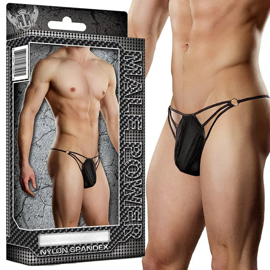 Male Power G-Thong with Straps and Rings L/XL Underwear  Men - Underwear