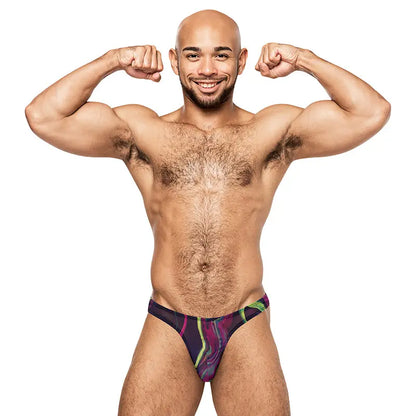 Male Power Galactic Bong Thong Print L/XL  Men - Underwear