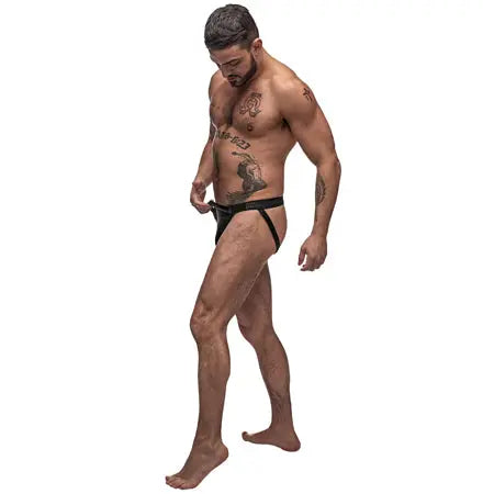 Male Power Grip & Rip Rip off Thong Black LX  Men - Underwear