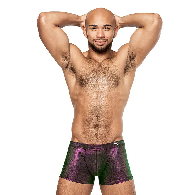 Male Power Hocus Pocus Uplift Mini Short Purple M  Men - Underwear