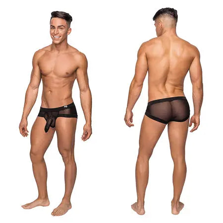 Male Power Hoser Micro Min Hose Shorts Blk Med  Men - Underwear