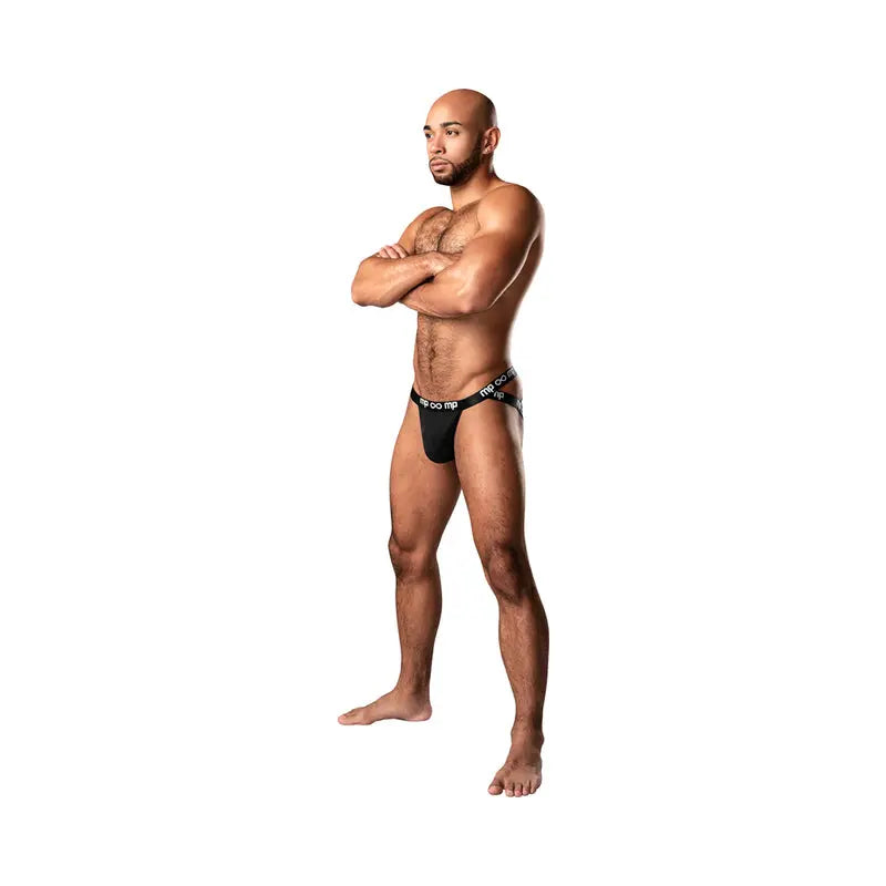 Male Power Infinite Comfort Amplifying Strappy Jock Black S/M  Men - Underwear