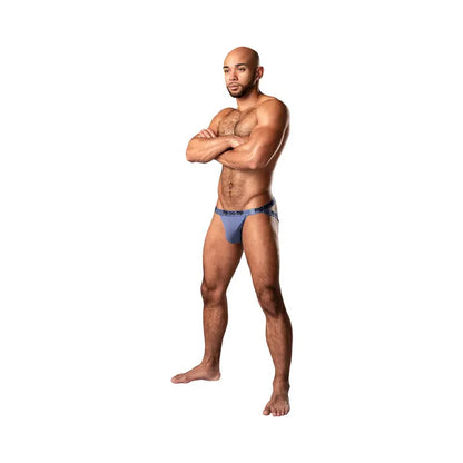 Male Power Infinite Comfort Amplifying Strappy Jock Periwinkle L/XL  Men - Underwear