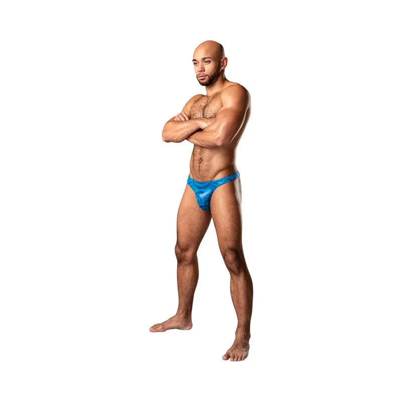 Male Power KaleiDickscope Bong Thong Sky Blue L/XL  Men - Underwear