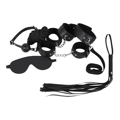 Male Power Leather 7-Pack Lite Bondage Set Black Bondage Kit  Bondage Kits