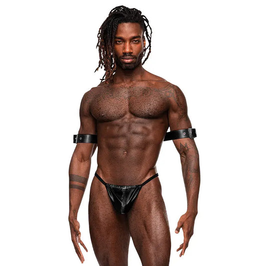 Male Power Leather Men's Pisces Black O/S  Men - Underwear
