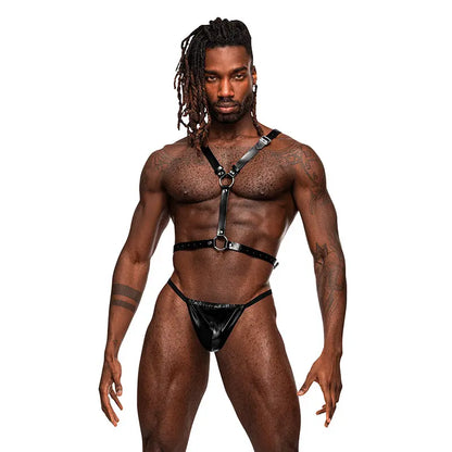 Male Power Leather Men's Sagittarius Black O/S  Men - Underwear