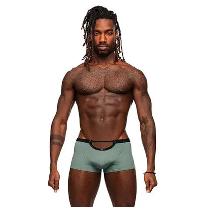Male Power Magnificence Mini Short Jade L  Men - Underwear