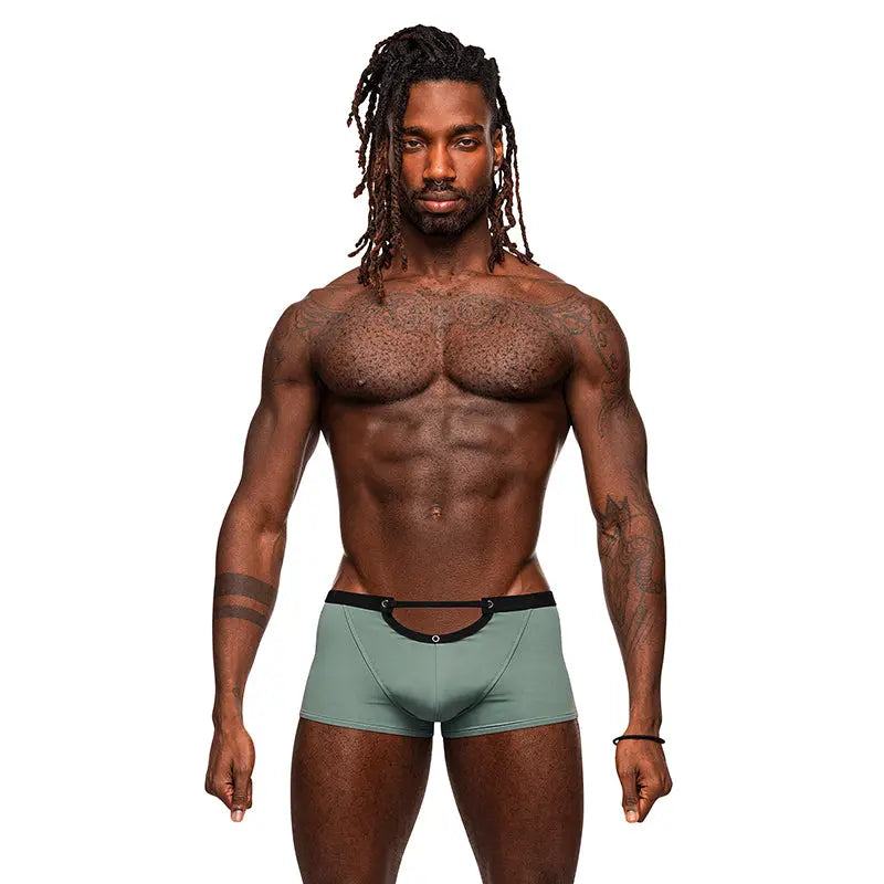 Male Power Magnificence Mini Short Jade S  Men - Underwear