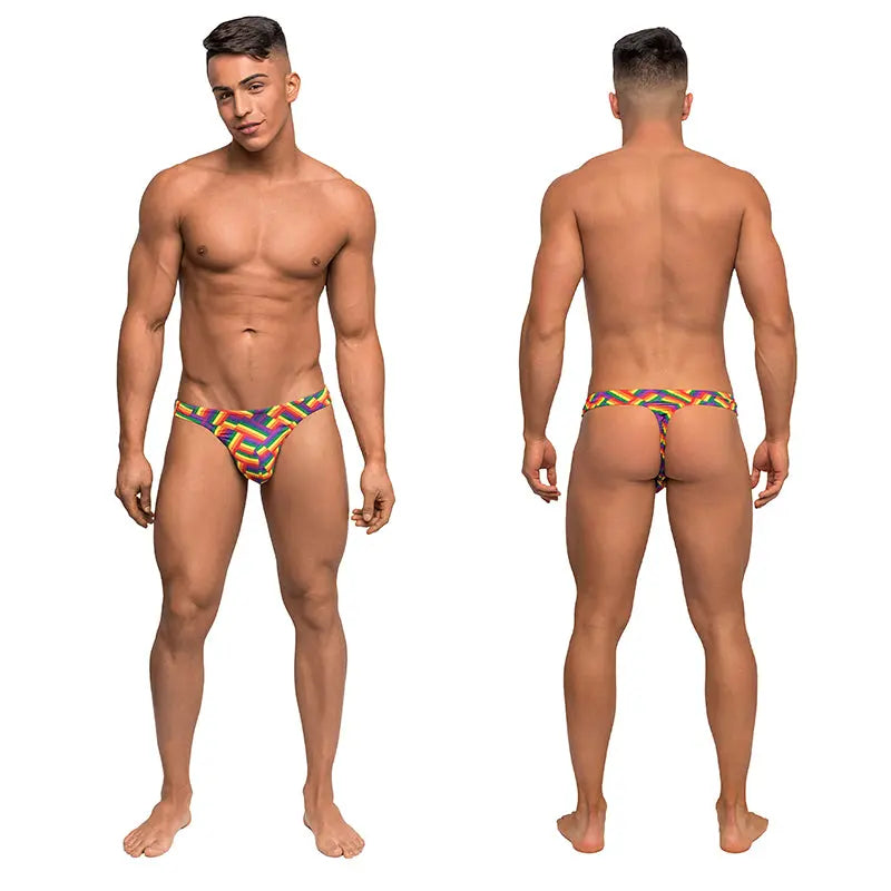 Male Power Pride Fest Bong Thong Print L/XL  Men - Underwear
