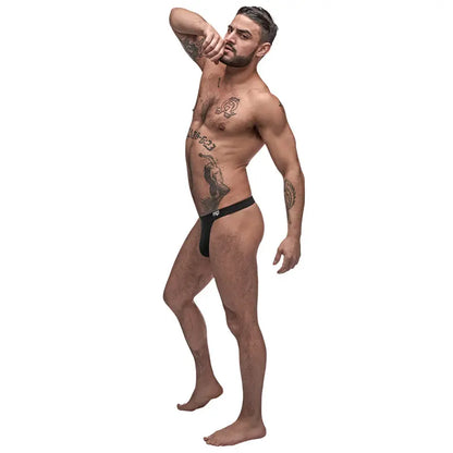 Male Power Pure Comfort Modal Bong Thong Black SM  Men - Underwear