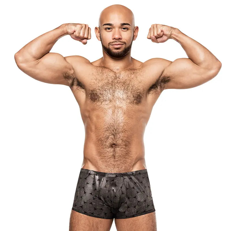Male Power Round About Mini Short Silver S  Men - Underwear
