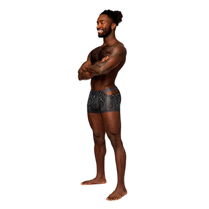 Male Power S'naked Pouch Short Black/Blue XL  Men - Underwear