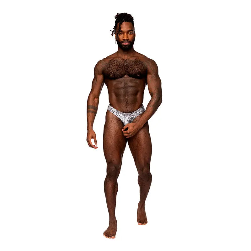 Male Power S'naked Power Sock Silver/Black S/M  Men - Underwear