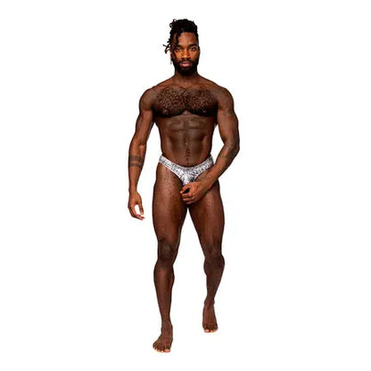 Male Power S'naked Power Sock Silver/Black S/M  Men - Underwear