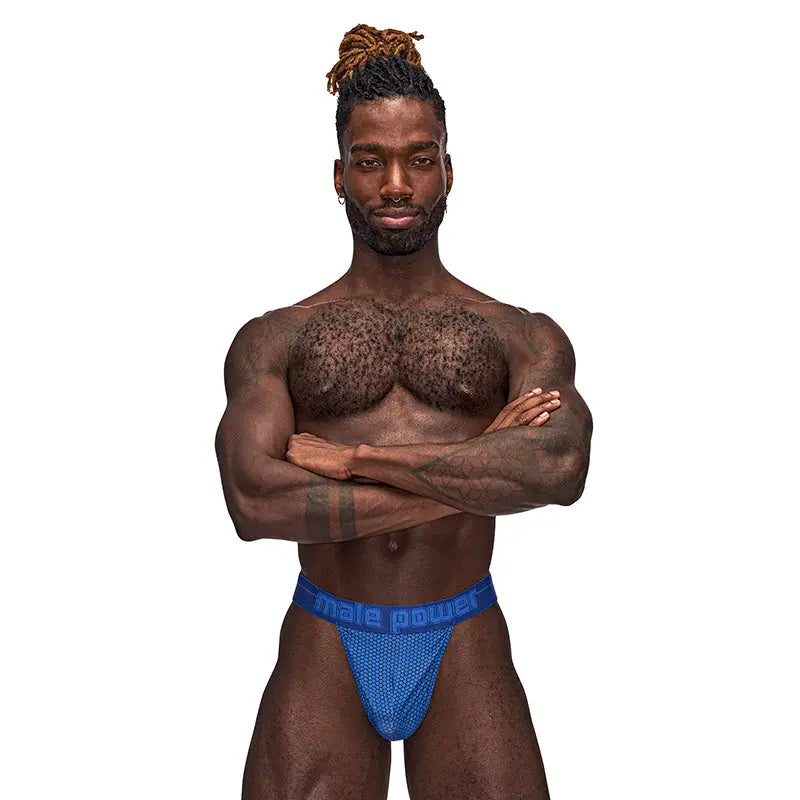 Male Power Sexagon Micro V Thong Royal L/XL  Men - Underwear