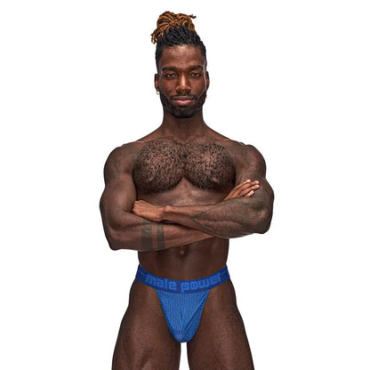 Male Power Sexagon Micro V Thong Royal L/XL  Men - Underwear