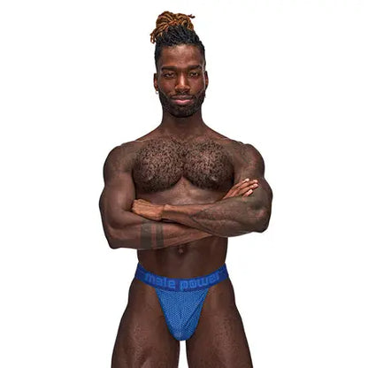 Male Power Sexagon Micro V Thong Royal L/XL  Men - Underwear