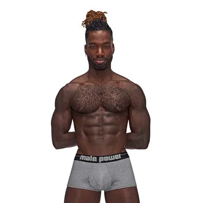 Male Power Sexagon Mini Short Gray M  Men - Underwear
