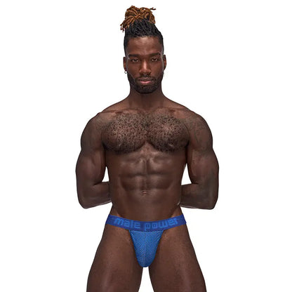Male Power Sexagon Strappy Ring Jock Royal L/XL  Men - Underwear