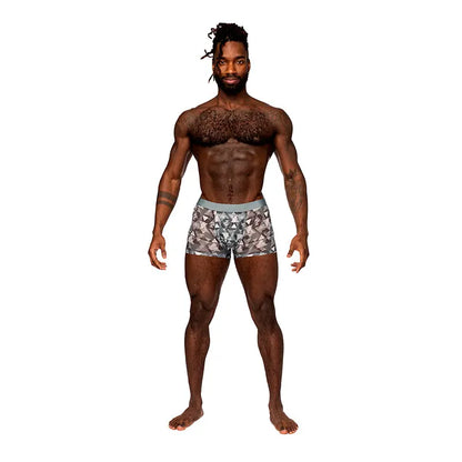 Male Power Sheer Prints Seamless Sheer Short Optical S  Men - Underwear