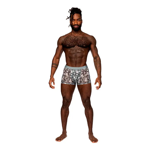 Male Power Sheer Prints Seamless Sheer Short Optical S  Men - Underwear