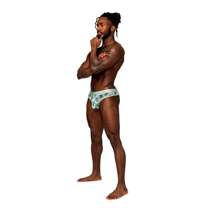 Male Power Sheer Prints Sheer Thong Flamingo S/M  Men - Underwear