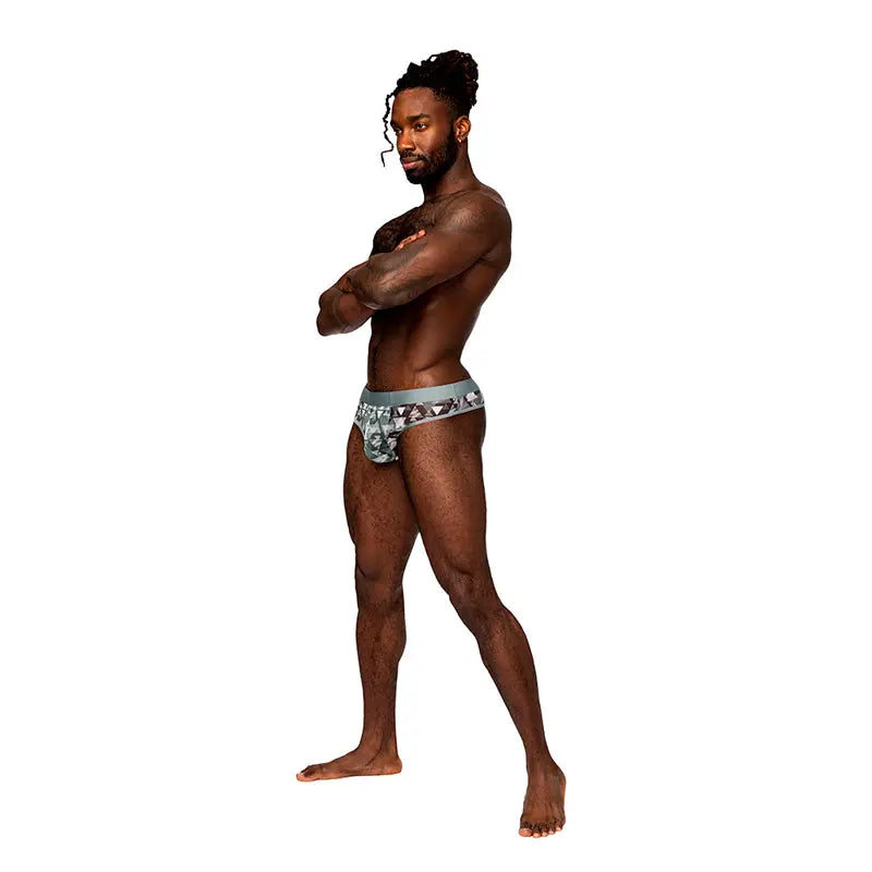 Male Power Sheer Prints Sheer Thong Optical S/M  Men - Underwear