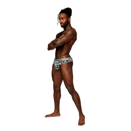 Male Power Sheer Prints Sheer Thong Optical S/M  Men - Underwear