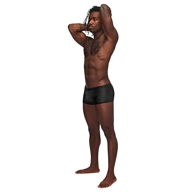 Male Power Sneak Peek Mini Short Black XL  Men - Underwear