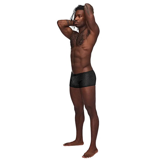 Male Power Sneak Peek Mini Short Black XL  Men - Underwear