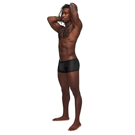 Male Power Sneak Peek Mini Short Black XL  Men - Underwear