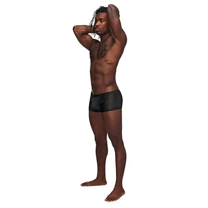 Male Power Sneak Peek Mini Short Black XL  Men - Underwear