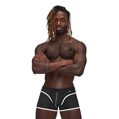 Male Power Sport Mesh Sport Mini Short Black M  Men - Underwear