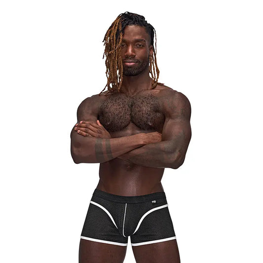 Male Power Sport Mesh Sport Mini Short Black S  Men - Underwear