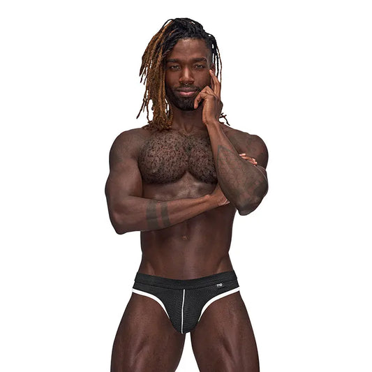 Male Power Sport Mesh Sport Thong Black L/XL  Men - Underwear
