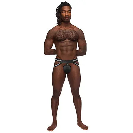 Male Power The Helmet Helmet Jock Black S/M  Men - Underwear