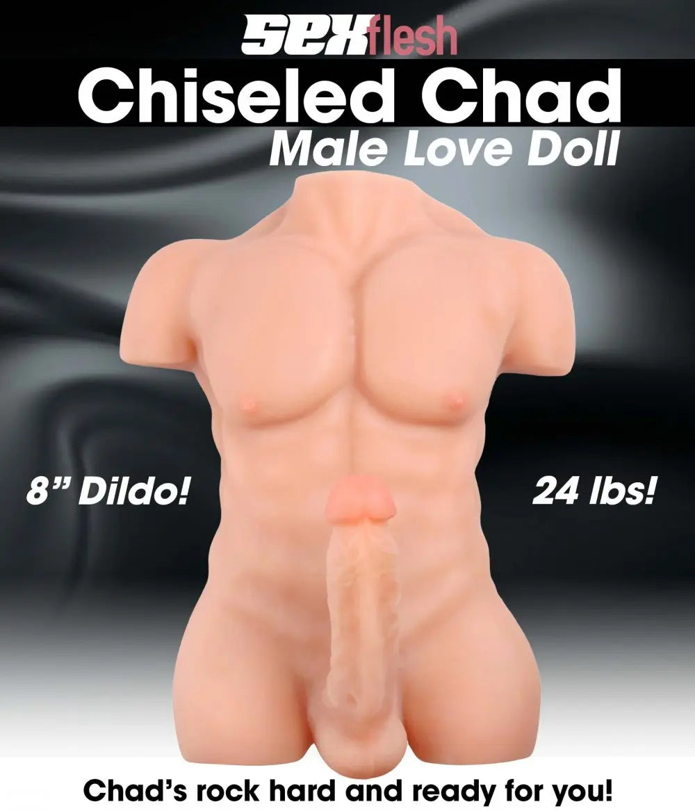 Male Sex Torso Chiseled Chad Male Sex Doll Male Torso Sex Toy  Love Dolls and Accessories