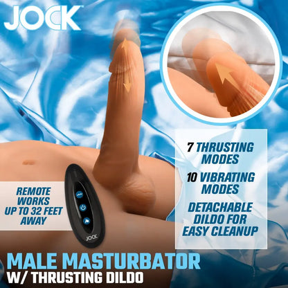 Male Sex Torso Doll Male Masturbator with Thrusting Dildo  Torso Sex Doll